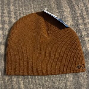 Columbia Tan Knit Beanie
